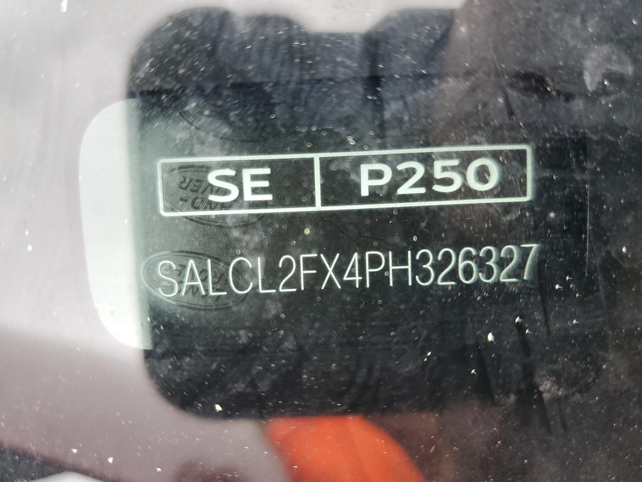 2023 LAND ROVER DISCOVERY SPORT SE R-DYNAMIC VIN:SALCL2FX4PH326327