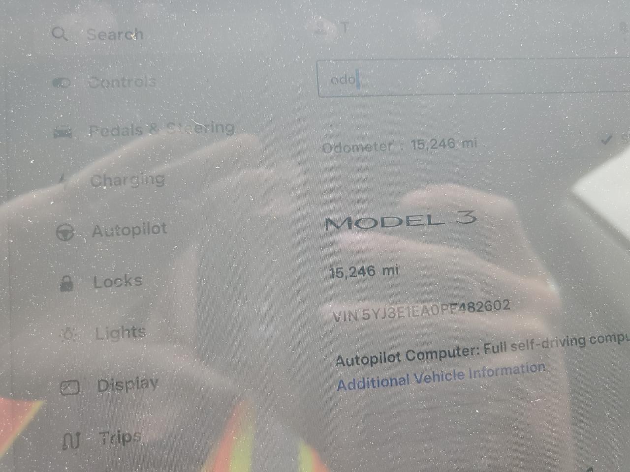 2023 TESLA MODEL 3  VIN:5YJ3E1EA0PF482602