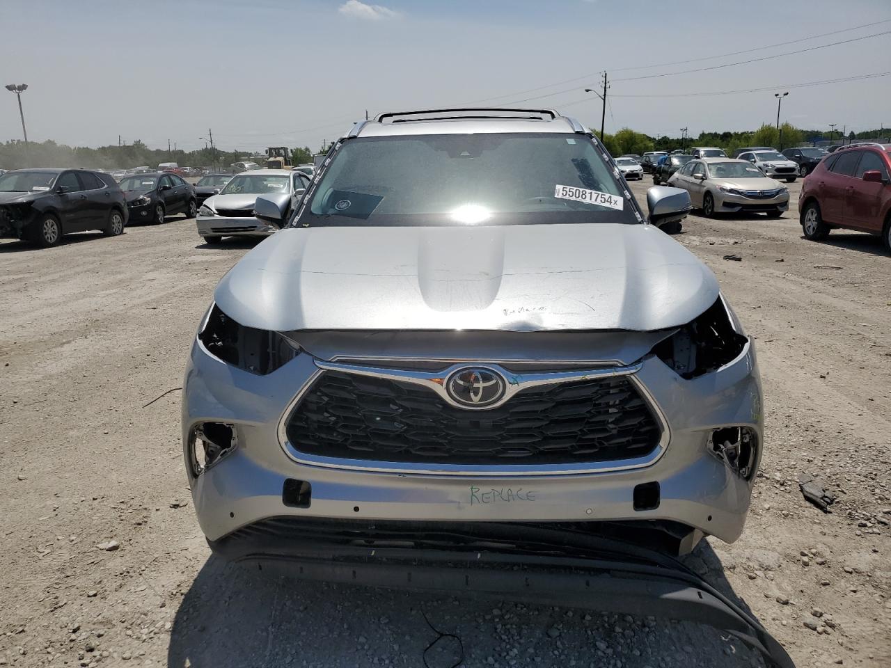 2022 TOYOTA HIGHLANDER PLATINUM VIN:5TDFZRBH4NS222455