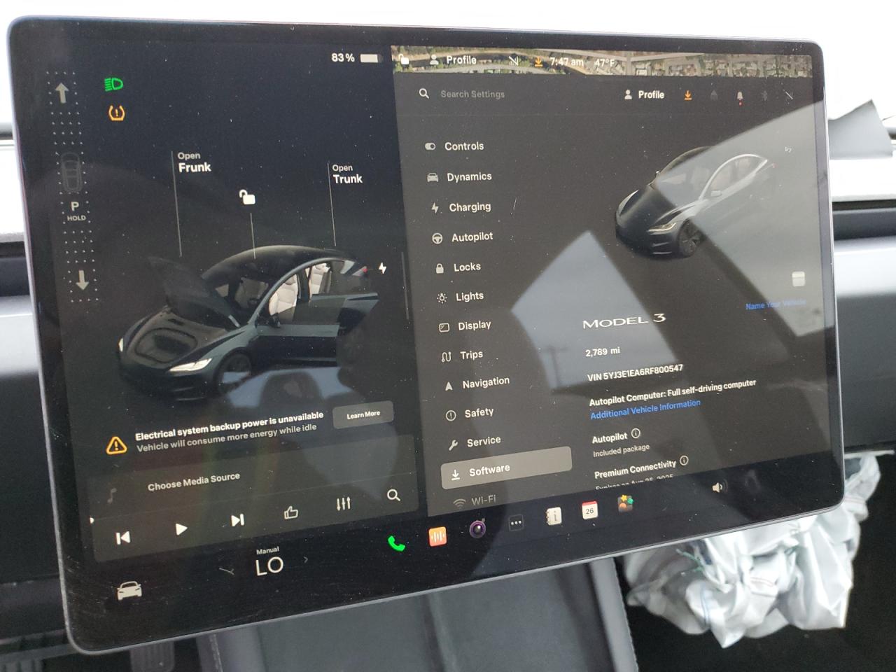 2024 TESLA MODEL 3  VIN:5YJ3E1EA6RF800547