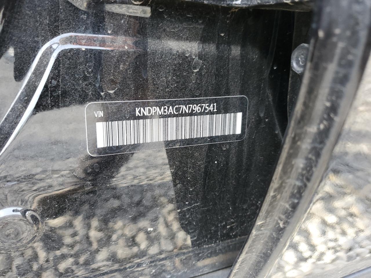 2022 KIA SPORTAGE LX VIN:KNDPM3AC7N7967541