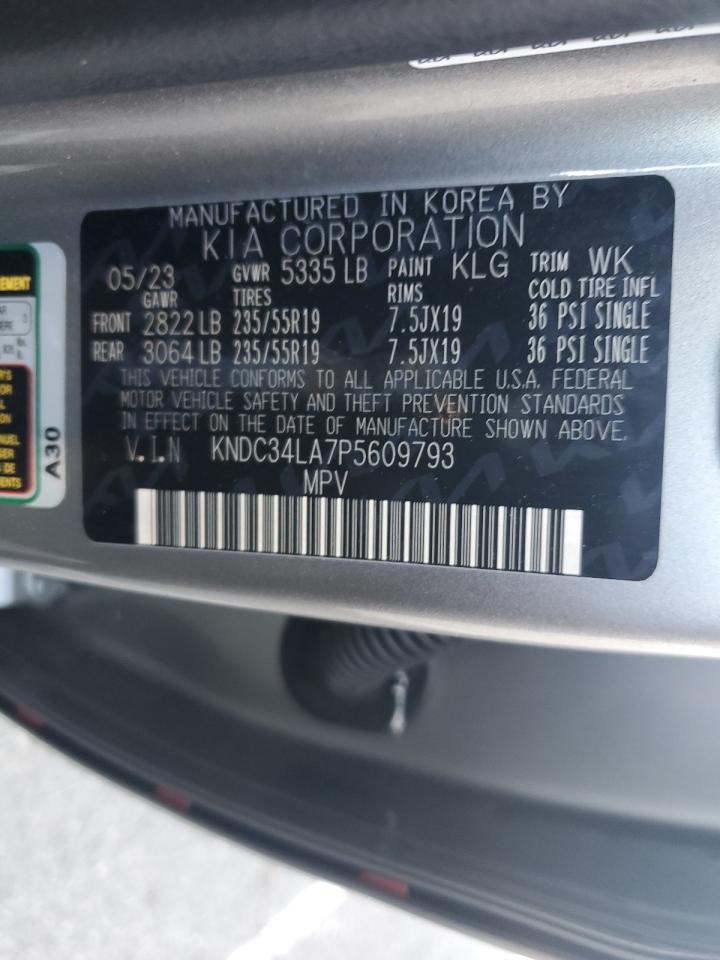 2023 KIA EV6 LIGHT VIN:KNDC34LA7P5609793