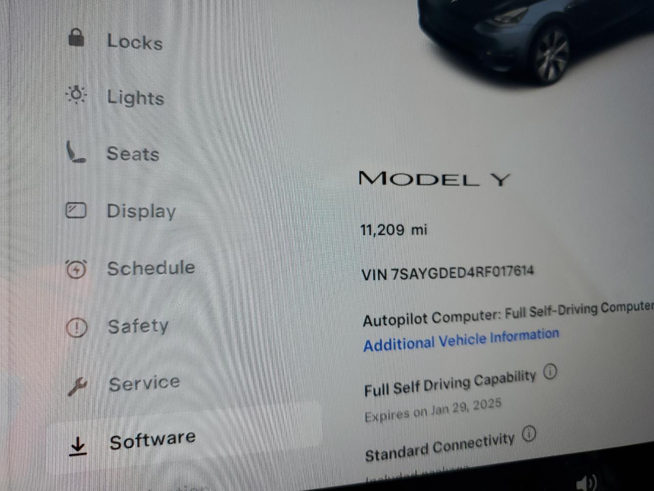 2024 TESLA MODEL Y  VIN:7SAYGDED4RF017614