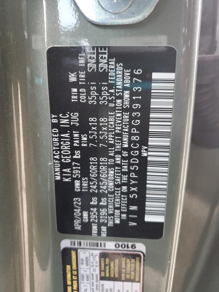 2023 KIA TELLURIDE SX VIN:5XYP5DGC8PG391376