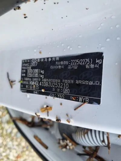 2017 Genesis G80 VIN: