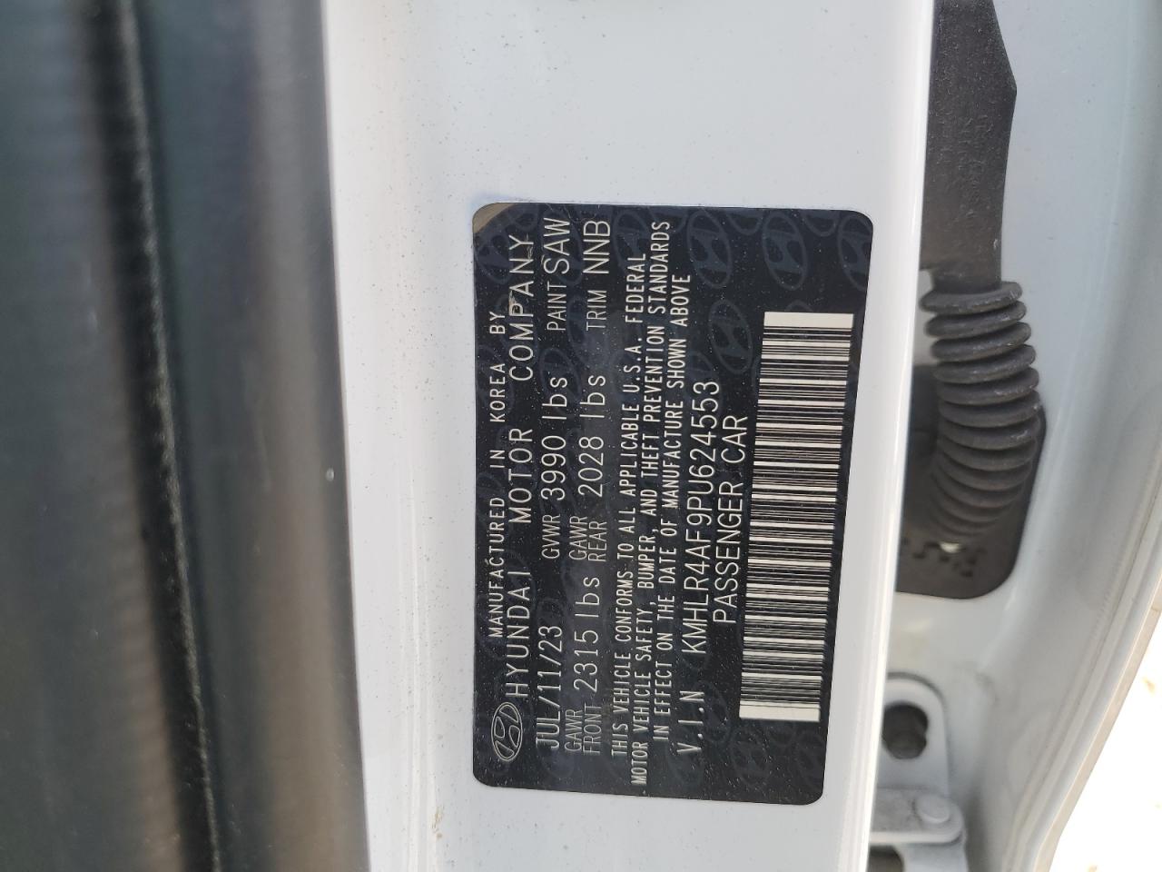2023 HYUNDAI ELANTRA N LINE VIN:KMHLR4AF9PU624553