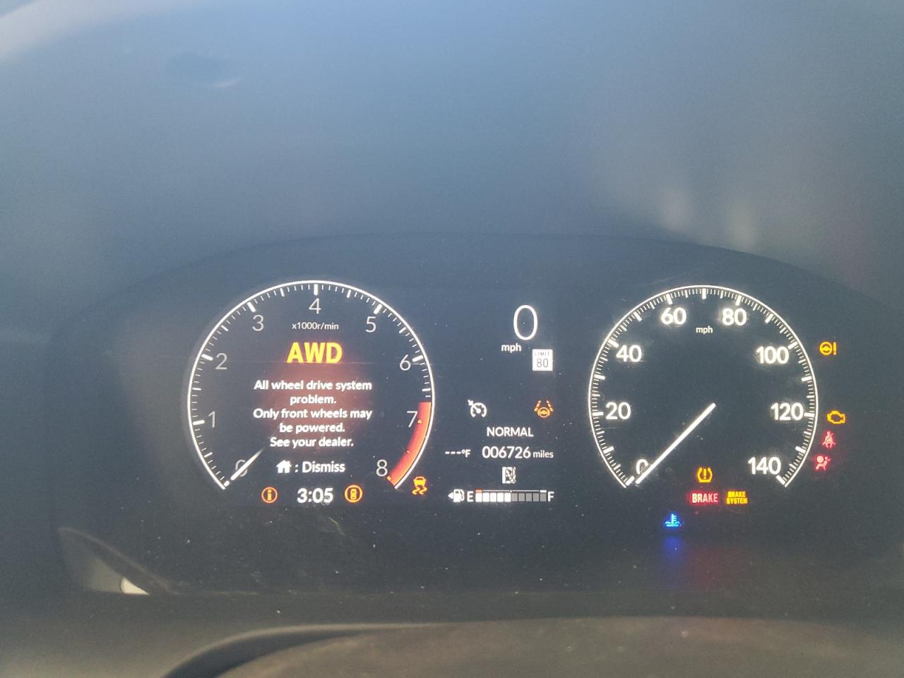 2024 HONDA HR-V SPORT VIN:3CZRZ2H58RM775658
