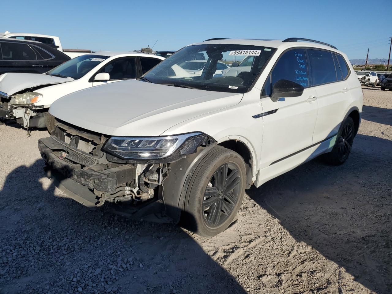 2022 VOLKSWAGEN TIGUAN SE R-LINE BLACK VIN:3VVCB7AXXNM161134