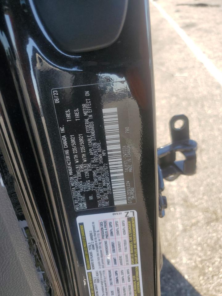 2023 LEXUS RX 500H F SPORT VIN:2T2BCMEAXPC007672