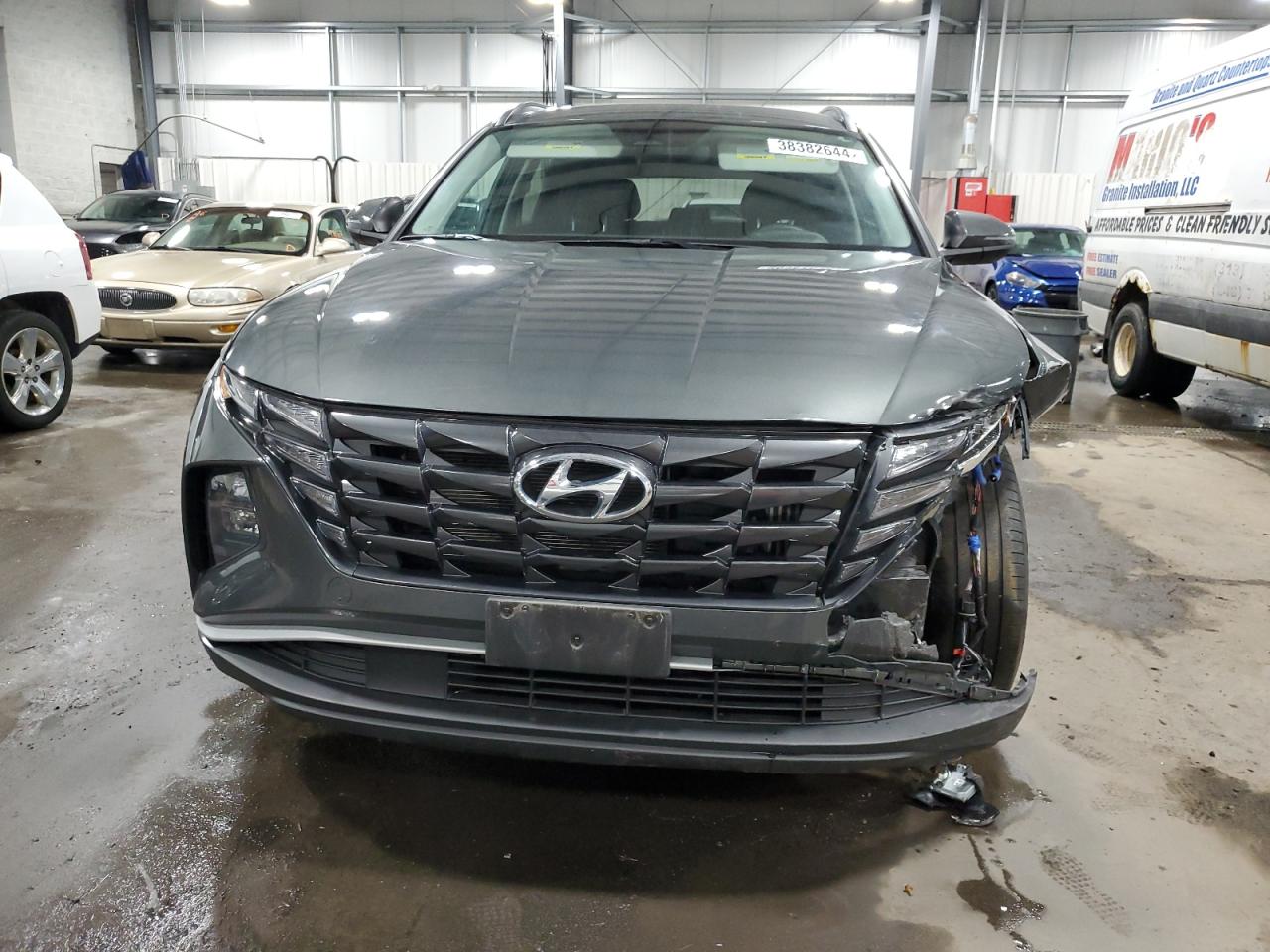 2022 HYUNDAI TUCSON BLUE VIN:KM8JBCA16NU044426