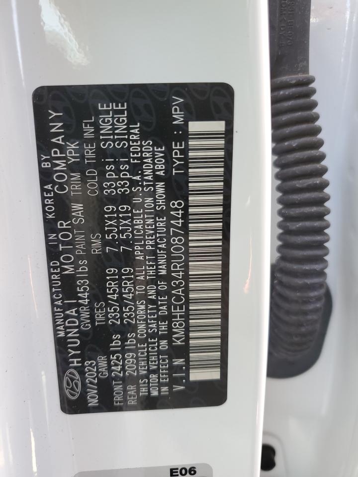 2024 HYUNDAI KONA LIMITED VIN:KM8HECA34RU087448