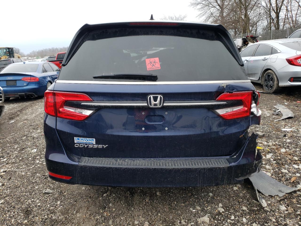 2022 HONDA ODYSSEY EXL VIN:5FNRL6H71NB035657
