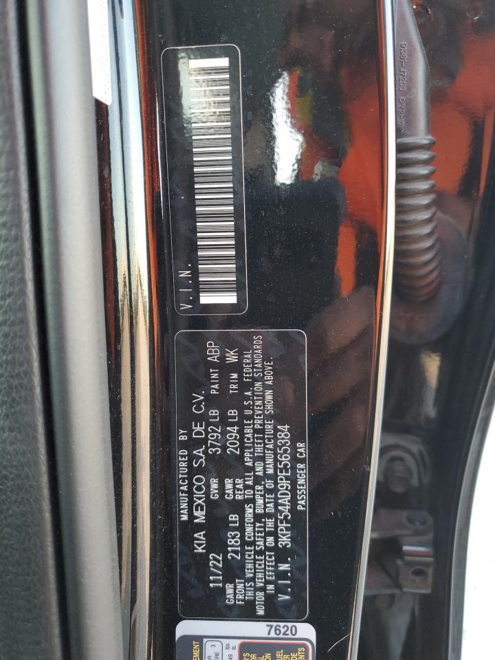 2023 KIA FORTE GT LINE VIN:3KPF54AD9PE565384