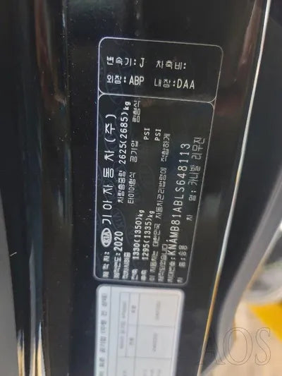 2020 Kia Carnival KNAMB81ABLS648113 VIN:KNAMB81ABLS648113
