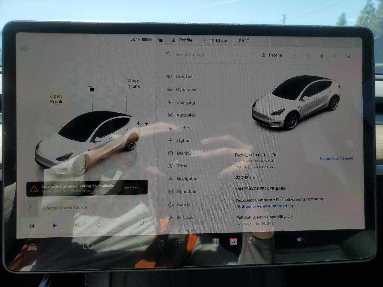 2022 TESLA MODEL Y  VIN:7SAYGDEE2NF515569