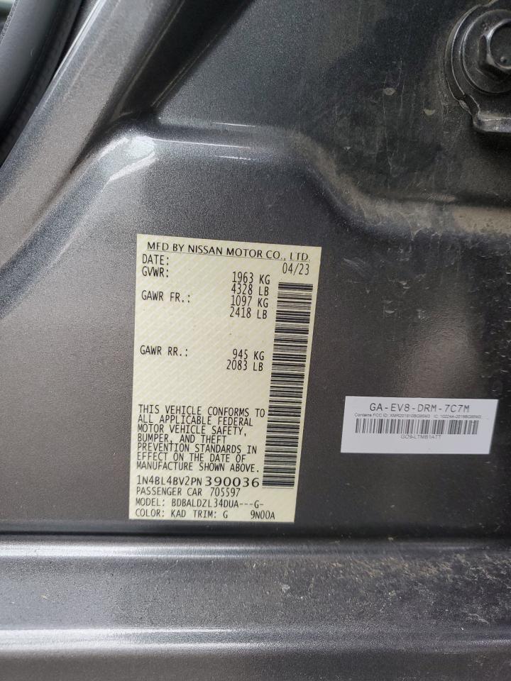 2023 NISSAN ALTIMA S VIN:1N4BL4BV2PN390036