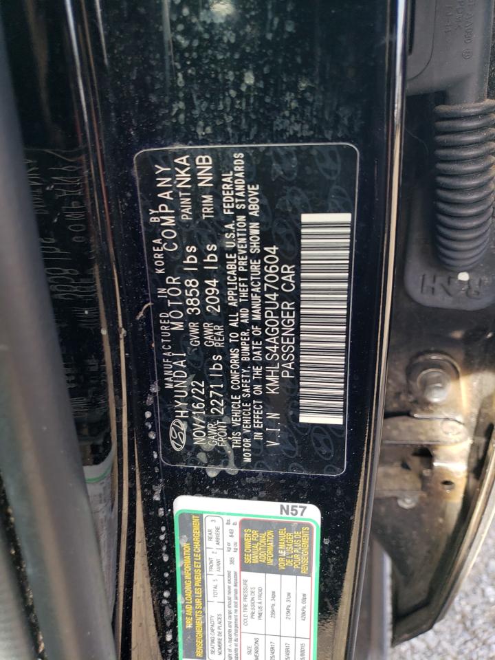 2023 HYUNDAI ELANTRA SEL VIN:KMHLS4AG0PU470604