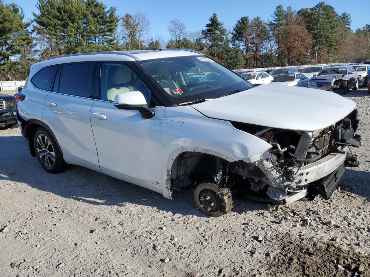 2022 TOYOTA HIGHLANDER HYBRID XLE VIN:5TDHBRCHXNS538969