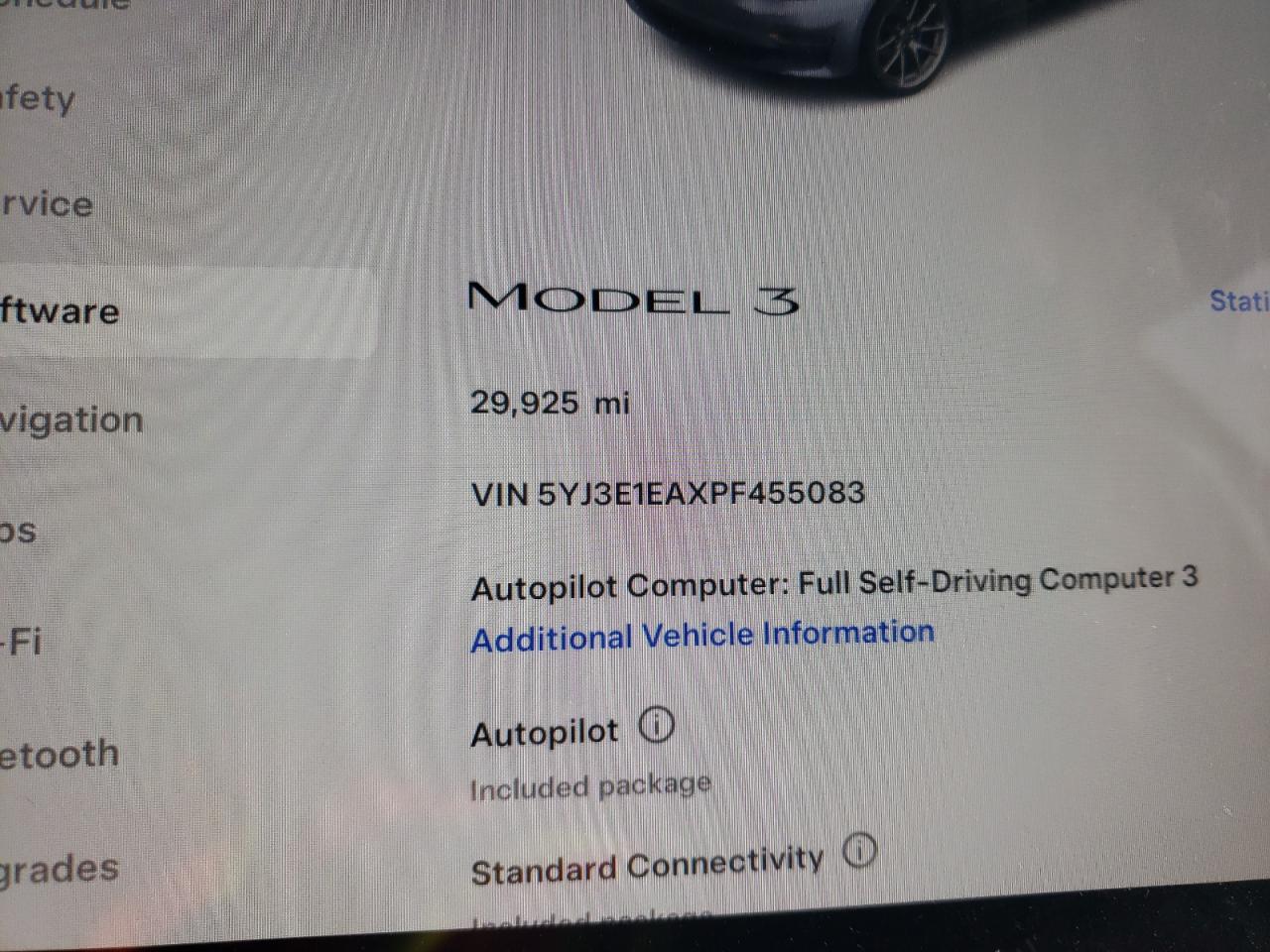 2023 TESLA MODEL 3  VIN:5N1BT3BB4RC723342