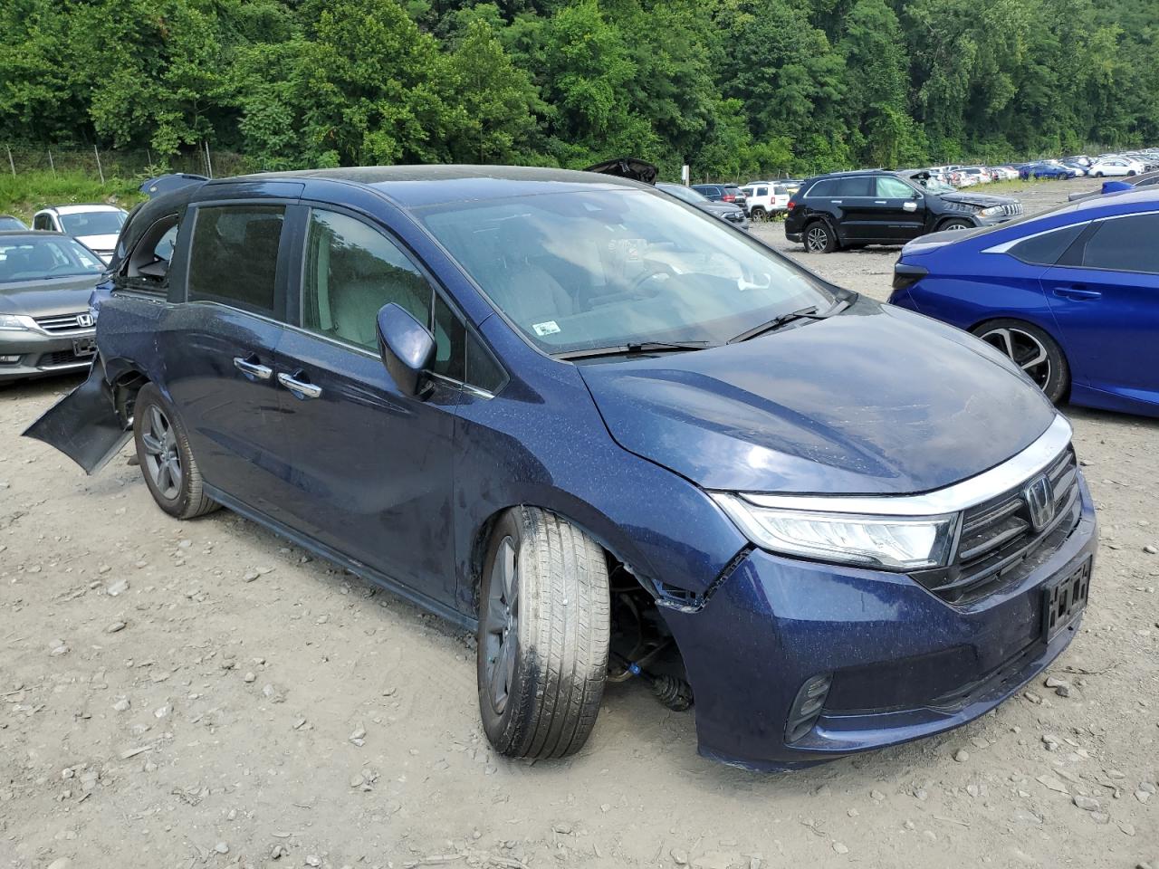 2022 HONDA ODYSSEY EX VIN:5FNRL6H54NB020245