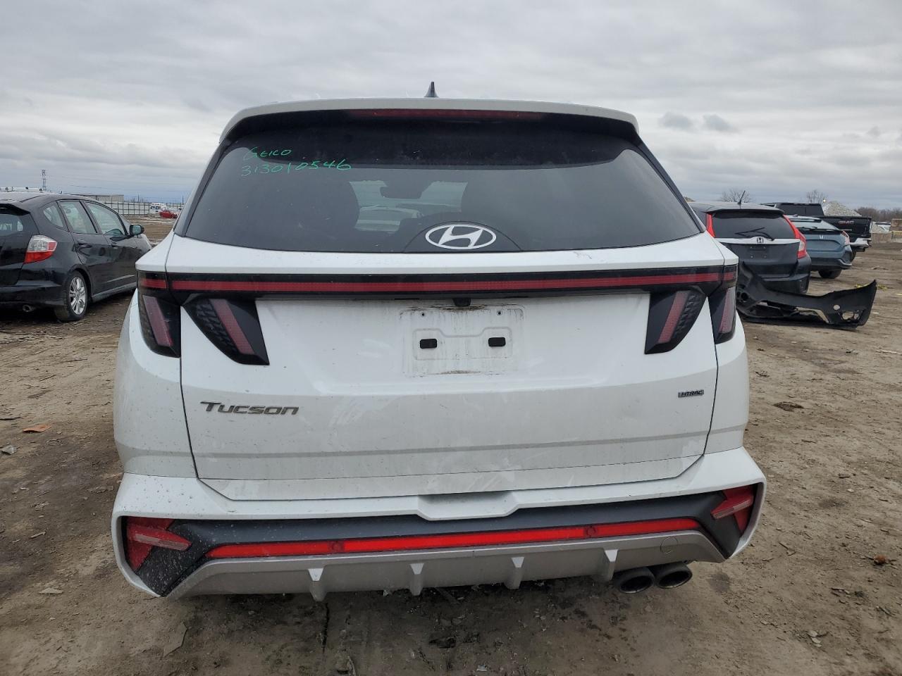 2022 HYUNDAI TUCSON N LINE VIN:KM8JFCAE8NU102947