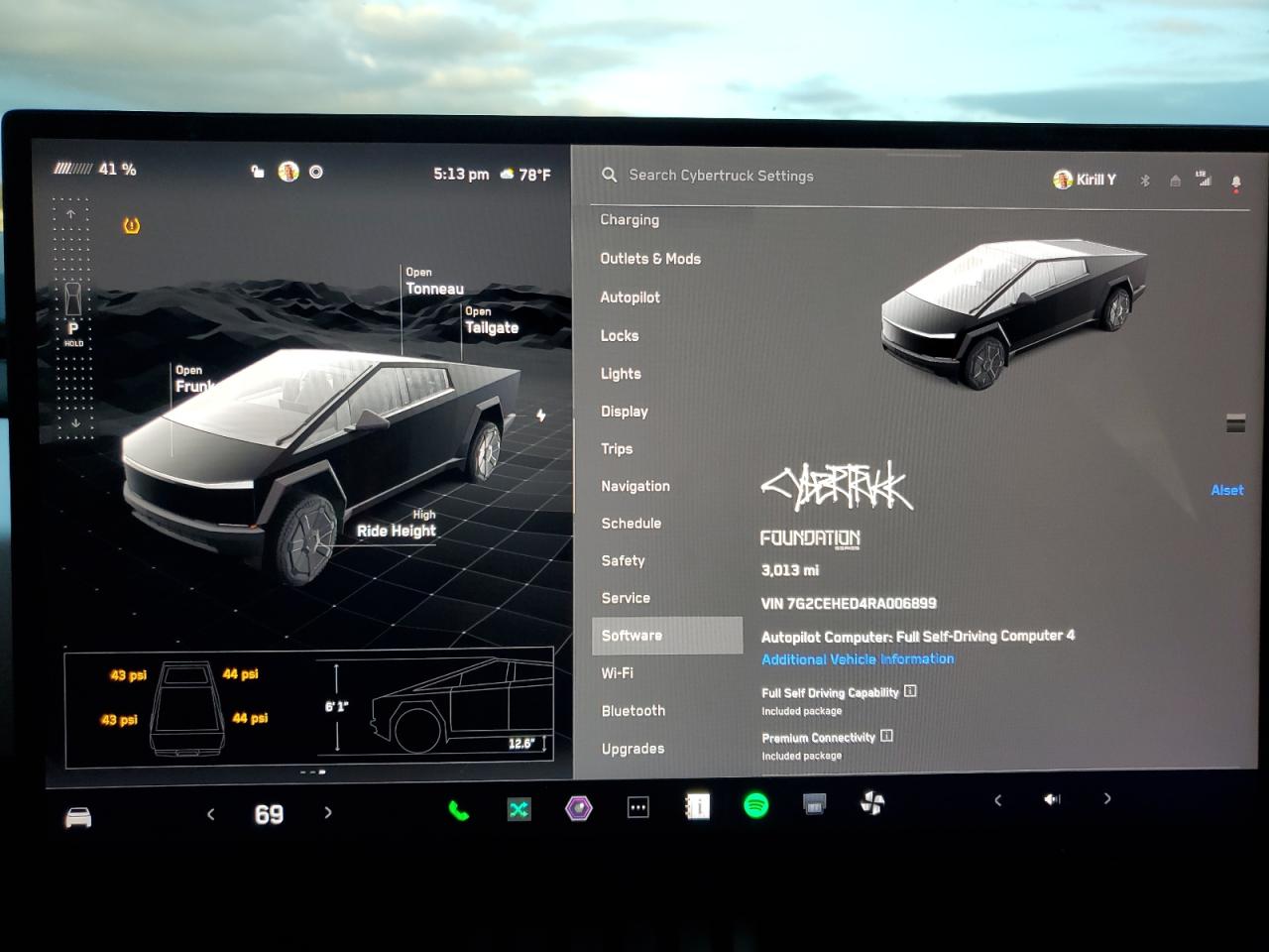 2024 TESLA CYBERTRUCK  VIN:7G2CEHED4RA006899