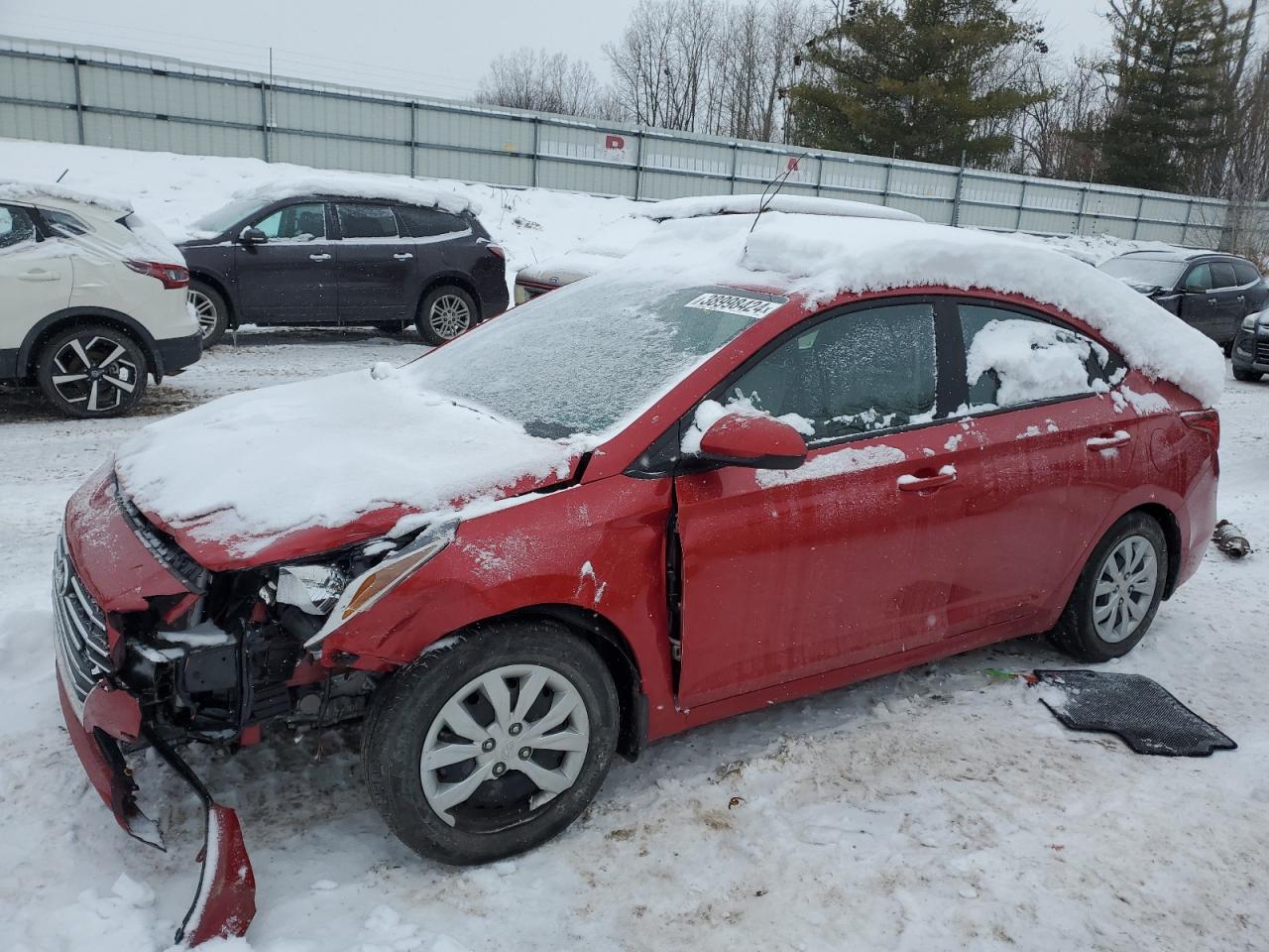 2022 HYUNDAI ACCENT SE VIN:3KPC24A64NE168224