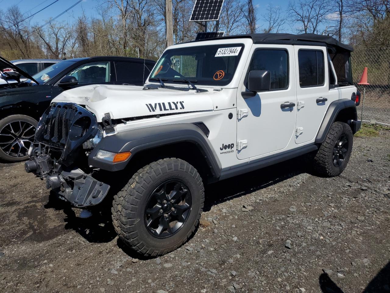 2022 JEEP WRANGLER UNLIMITED SPORT VIN:1C4HJXDM0NW273854