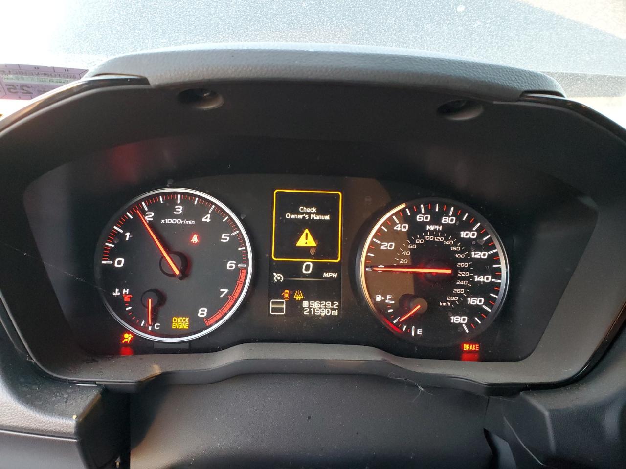 2023 SUBARU WRX  VIN:JF1VBAA65P9823639