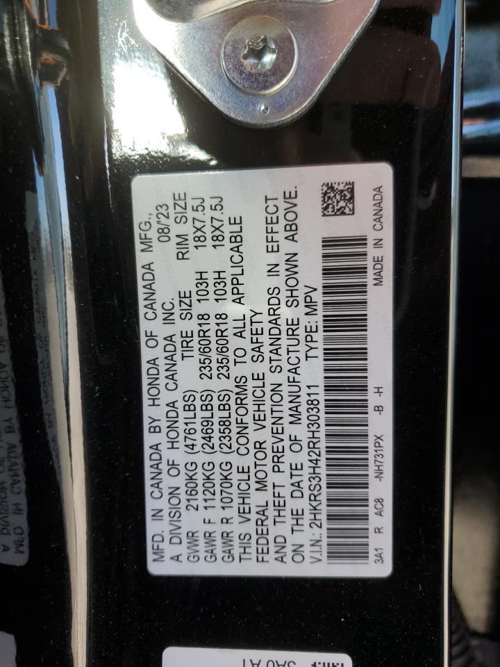 2024 HONDA CR-V EX VIN:5YFS4MCE9RP212040