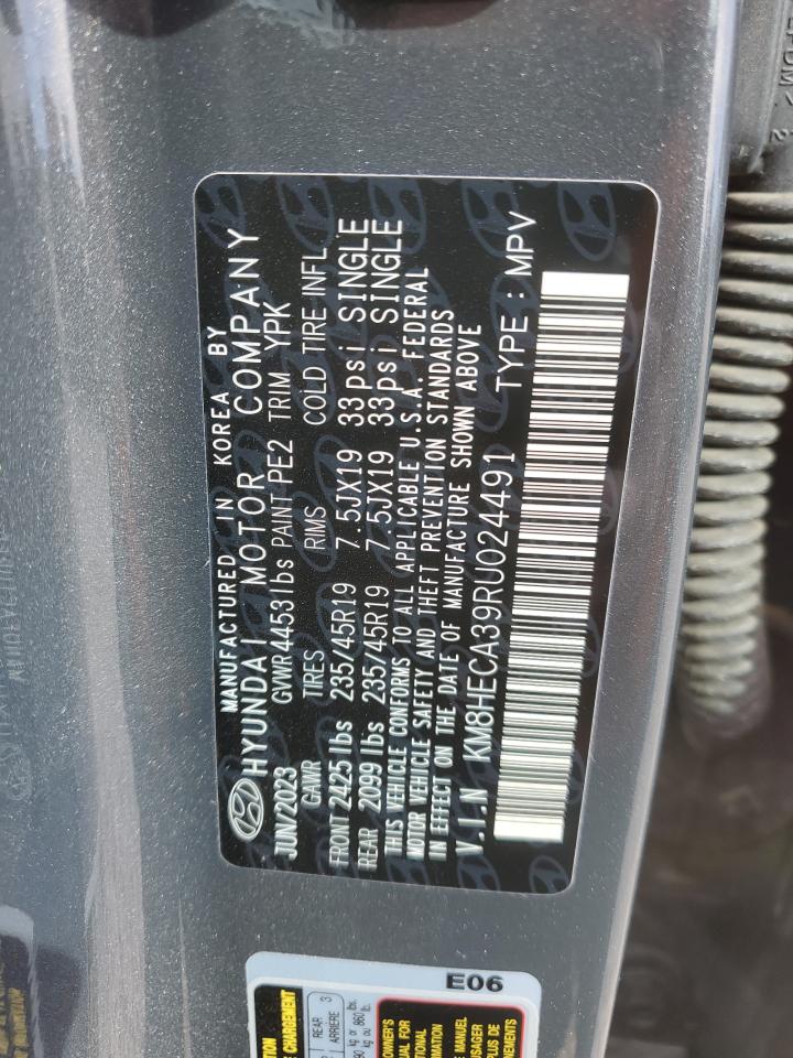 2024 HYUNDAI KONA LIMITED VIN:KM8HECA39RU024491