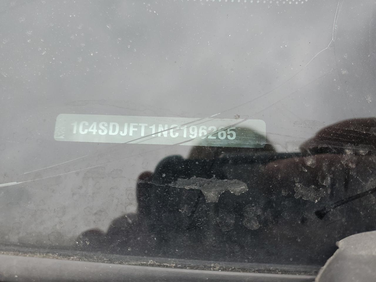 2022 DODGE DURANGO PURSUIT VIN:1C4SDJFT1NC196265