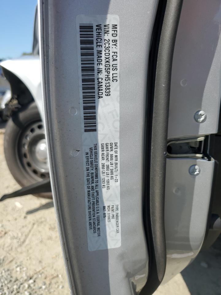 2023 DODGE CHARGER POLICE VIN:2C3CDXKG5PH513839