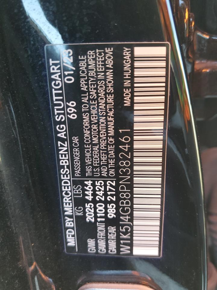 2023 MERCEDES-BENZ CLA 250 VIN:W1K5J4GB8PN382461