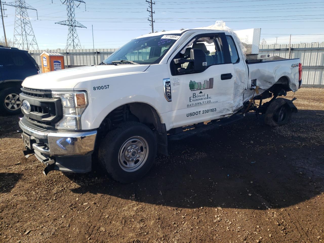 2022 FORD F350 SUPER DUTY VIN:1FT8X3BN5NEE64081