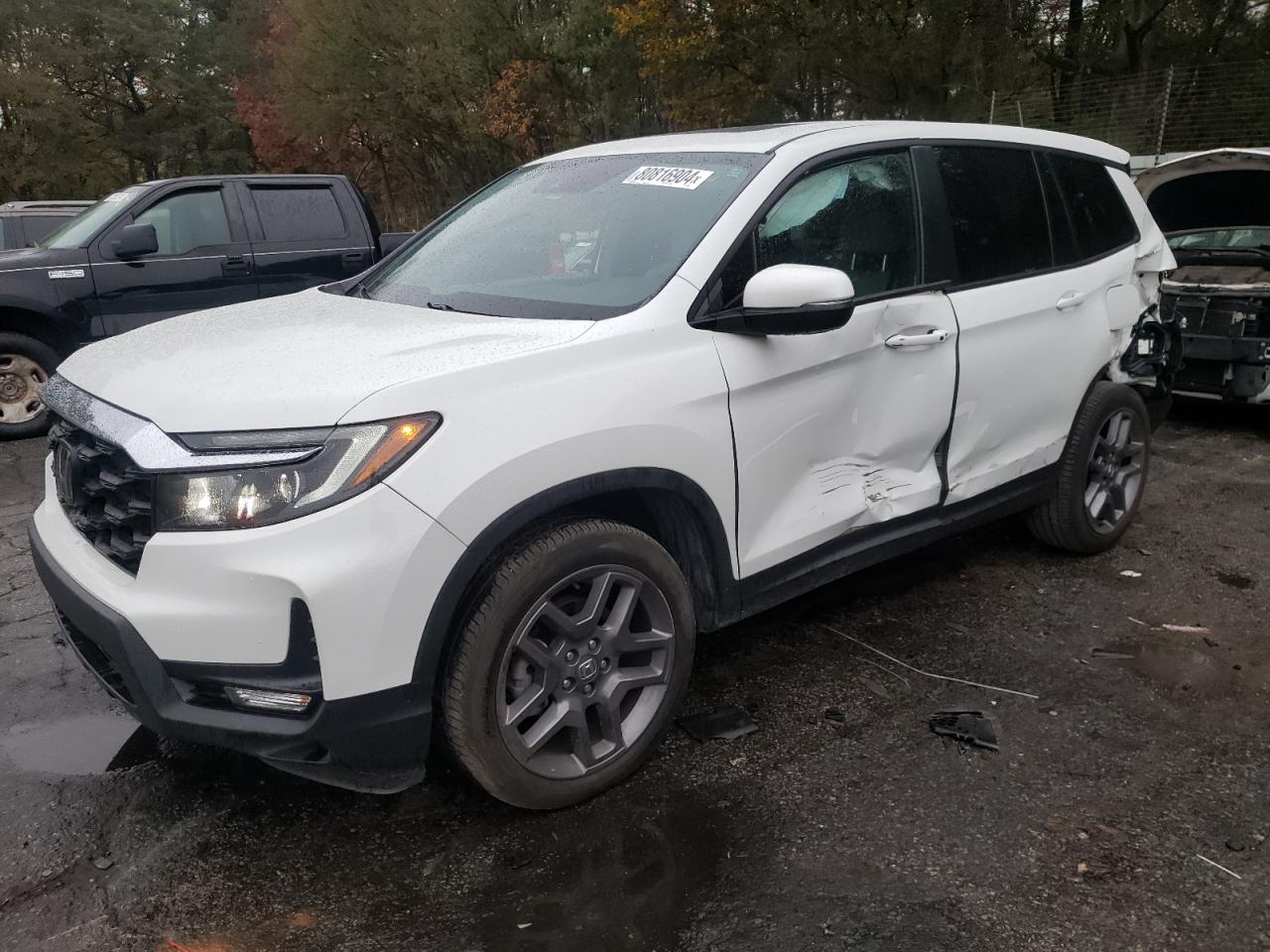 2022 HONDA PASSPORT EXL VIN:5FNYF7H56NB003049