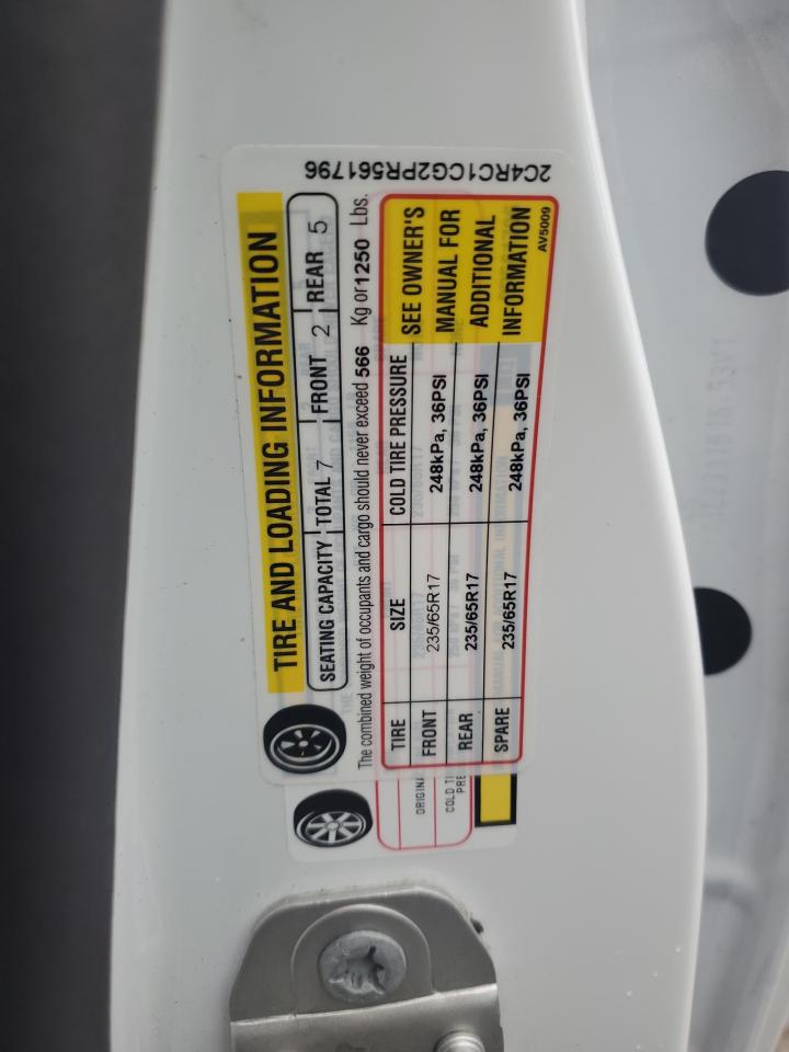 2023 CHRYSLER VOYAGER LX VIN:2C4RC1CG2PR561796