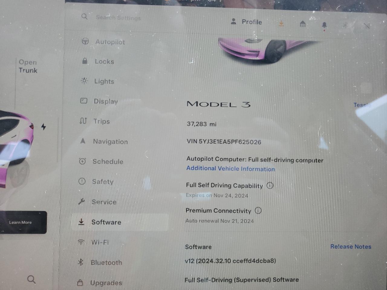 2023 TESLA MODEL 3  VIN:5YJ3E1EA5PF625026