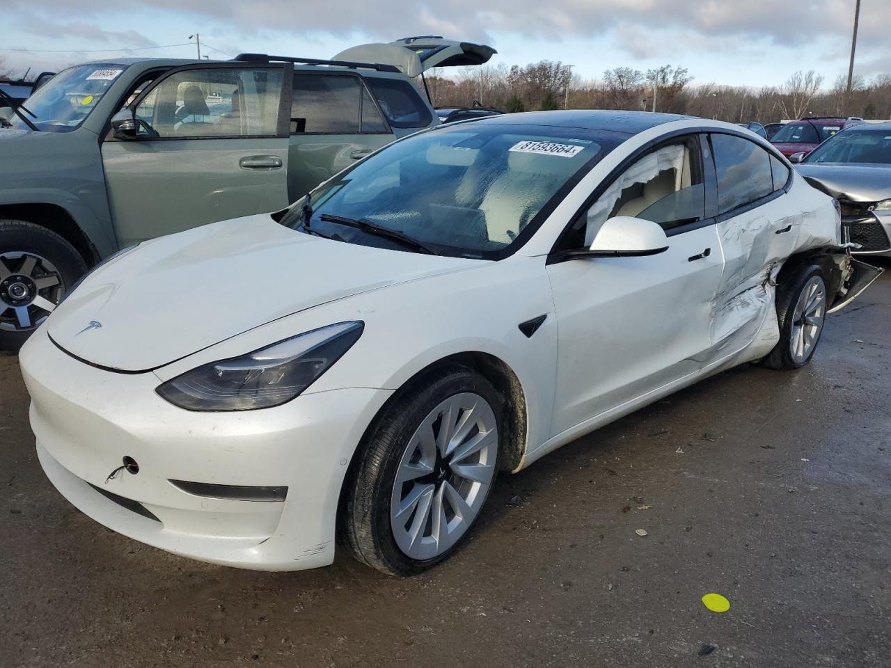 2022 TESLA MODEL 3  VIN:5YJ3E1EB2NF196692