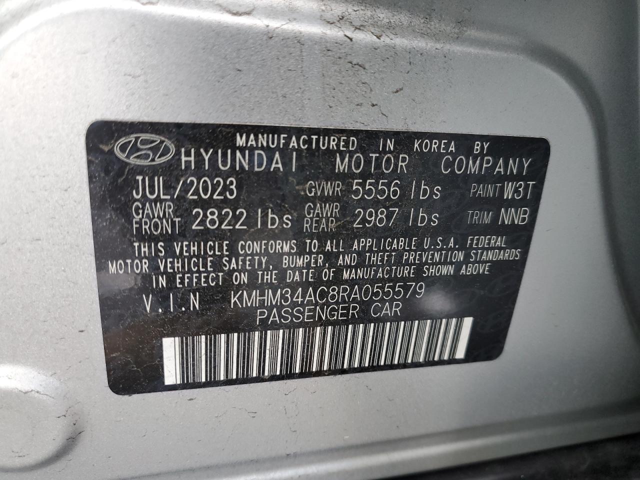 2024 HYUNDAI IONIQ 6 SEL VIN:KMHM34AC8RA055579