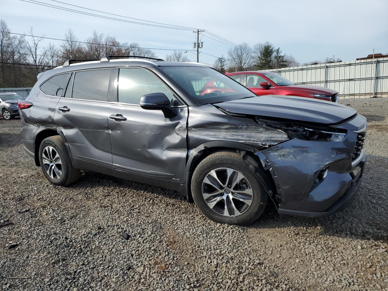 2022 TOYOTA HIGHLANDER HYBRID XLE VIN:5TDGBRCH6NS550404