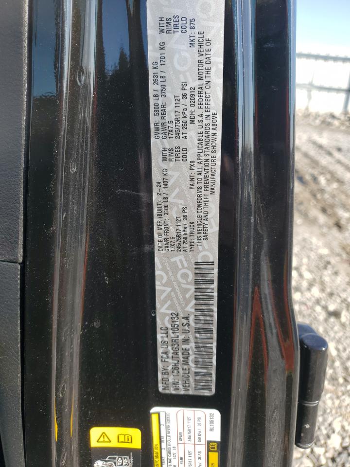 2024 JEEP GLADIATOR SPORT VIN:1C6HJTAG3RL105132