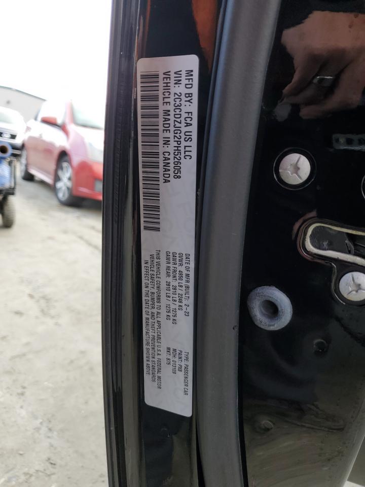 2023 DODGE CHALLENGER GT VIN:2C3CDZJG2PH526058