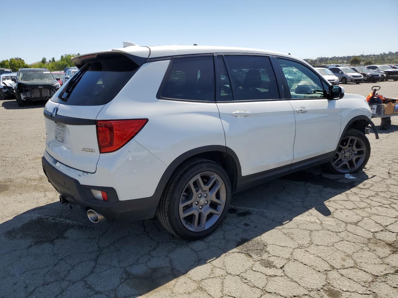 2022 HONDA PASSPORT EXL VIN:5FNYF8H52NB005628