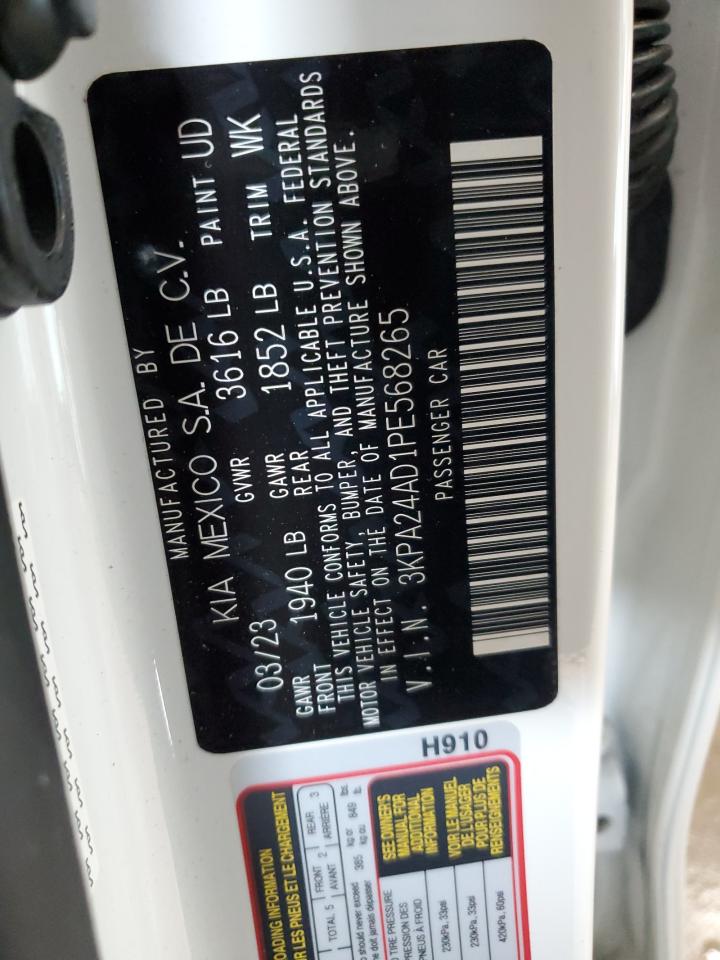 2023 KIA RIO LX VIN:3KPA24AD1PE568265