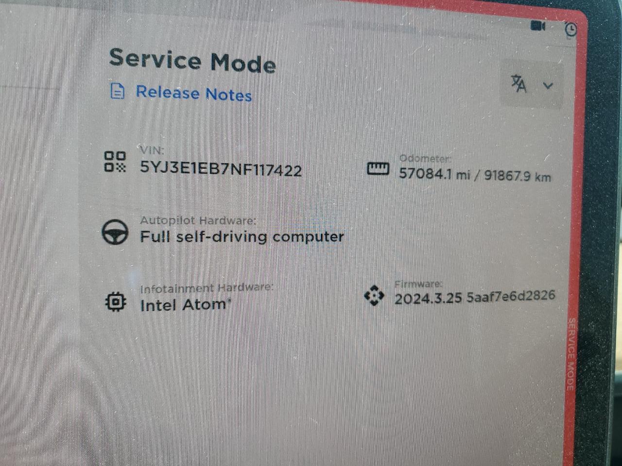 2022 TESLA MODEL 3  VIN:5YJ3E1EB7NF117422