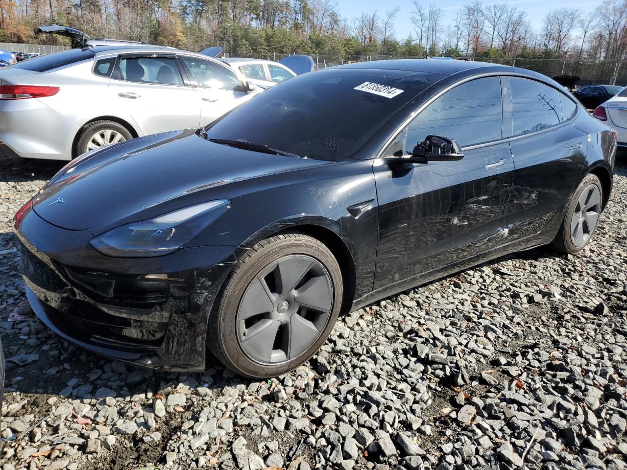 2022 TESLA MODEL 3  VIN:5YJ3E1EB3NF183336