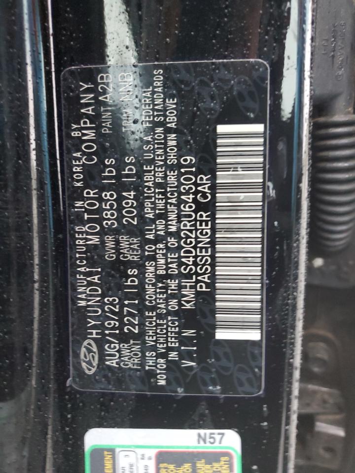 2024 HYUNDAI ELANTRA SEL VIN:KMHLS4DG2RU643019