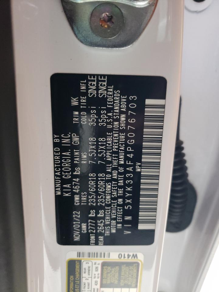 2023 KIA SPORTAGE EX VIN:5XYK33AF4PG076703