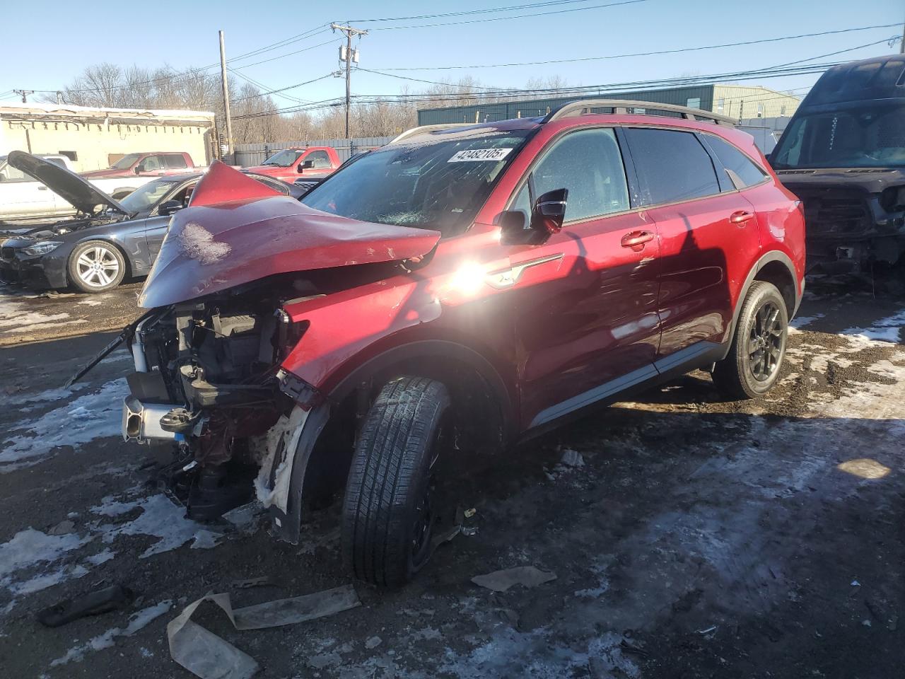 2022 KIA SORENTO S VIN:5XYRLDLC7NG077946